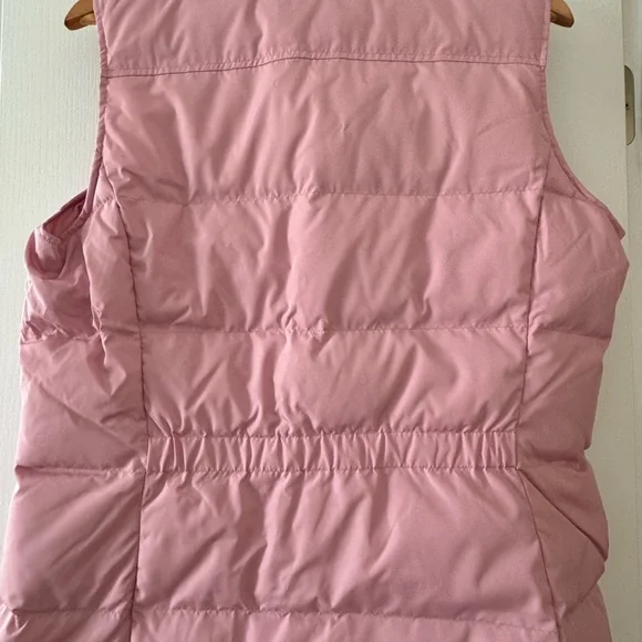 Lands' End Light Pink Zip Up Puffer Vest Size Medium 10-12 - Picture 2 of 6
